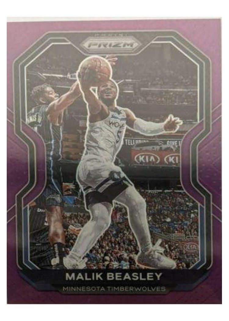 2020-21 Panini Prizm Base Set Malik Beasley #102 card