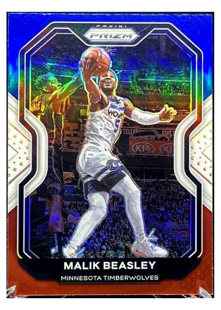 2020-21 Panini Prizm Base Set Malik Beasley #102 card