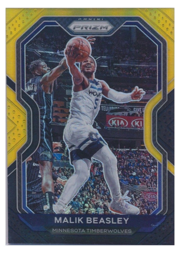2020-21 Panini Prizm Base Set Malik Beasley #102 card