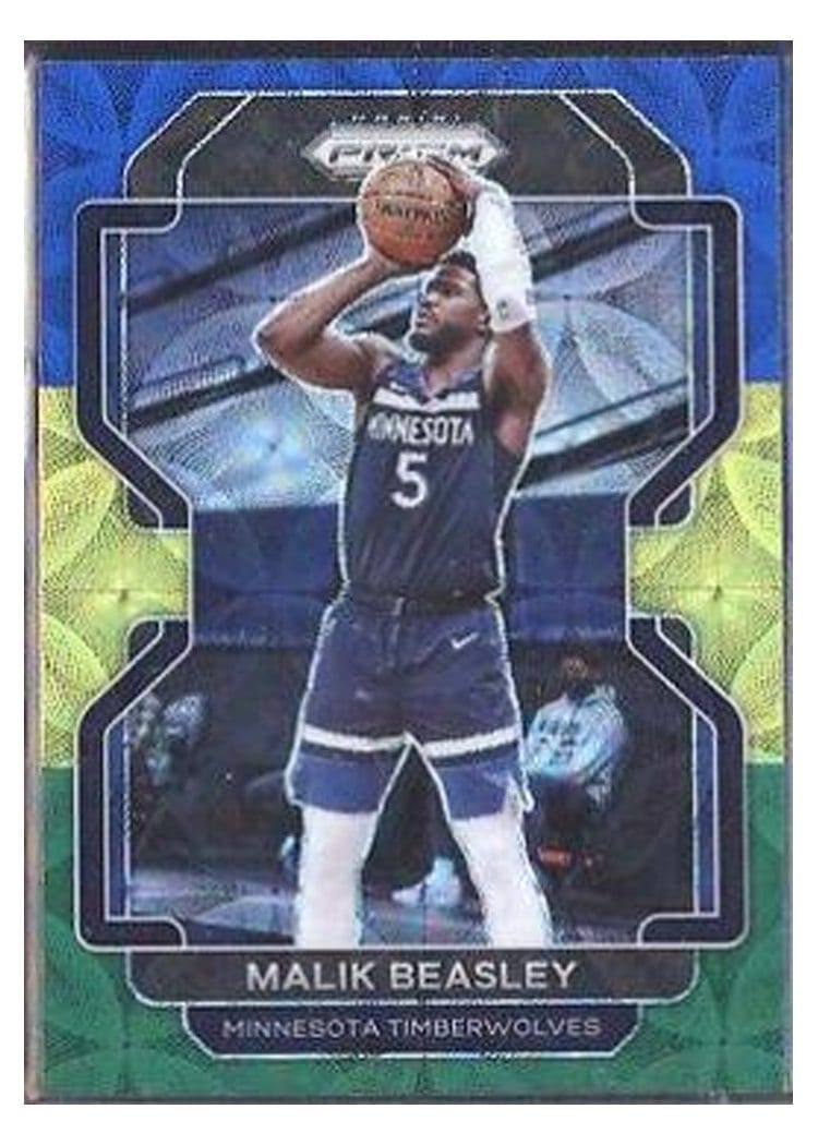 2021-22 Panini Prizm Base Set Malik Beasley #98 card