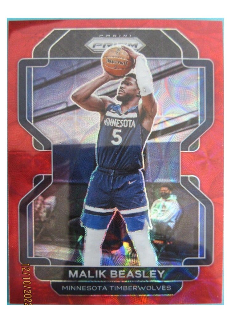 2021-22 Panini Prizm Base Set Malik Beasley #98 card
