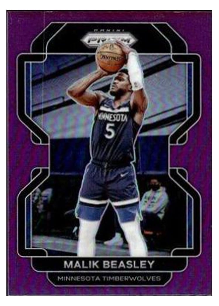 2021-22 Panini Prizm Base Set Malik Beasley #98 card