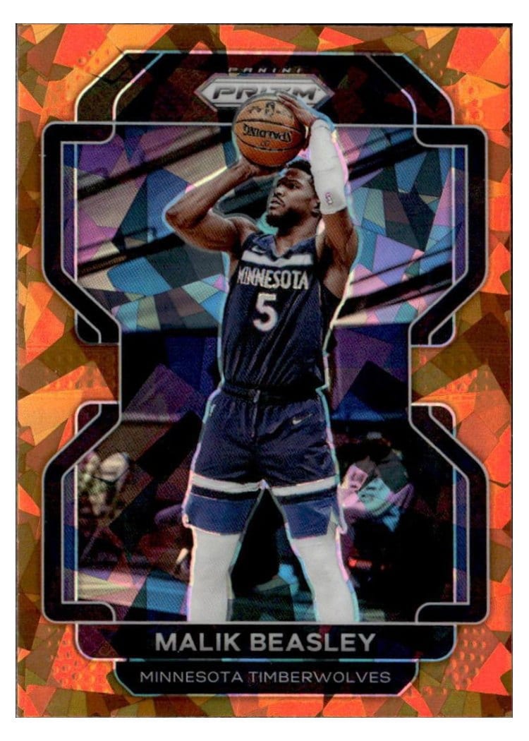 2021-22 Panini Prizm Base Set Malik Beasley #98 card