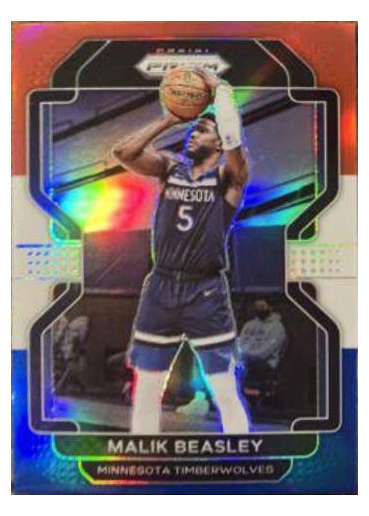 2021-22 Panini Prizm Base Set Malik Beasley #98 card