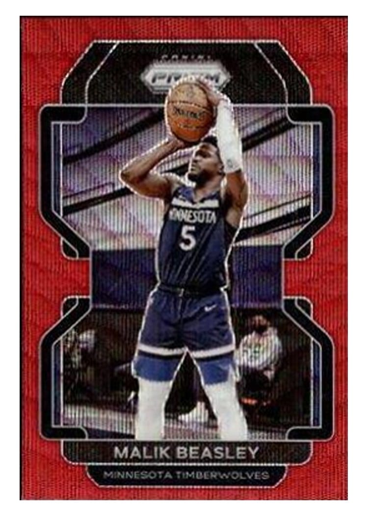 2021-22 Panini Prizm Base Set Malik Beasley #98 card