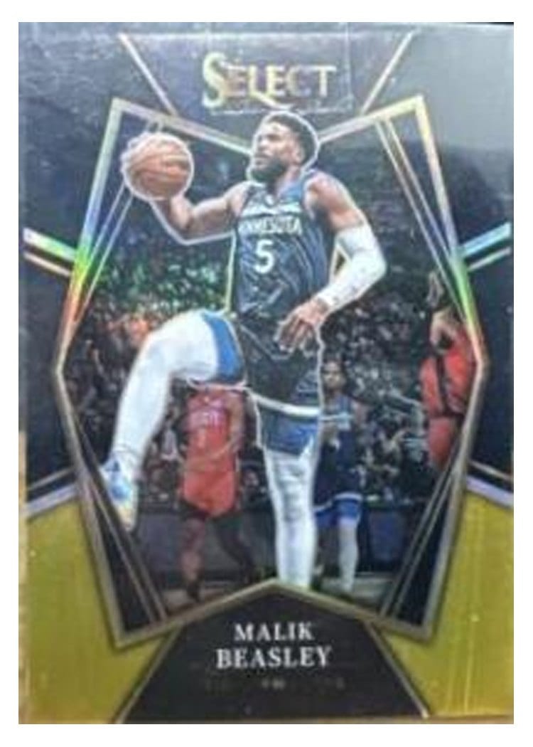 2021-22 Panini Select Base Set Malik Beasley #137 card