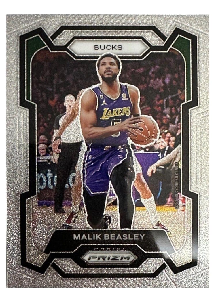 2023-24 Panini Prizm Base Set Malik Beasley Glitter #237 card