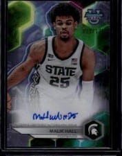 2023-24 Bowman University Best Best of 2023 Refractor Autographs Malik Hall #B23-MH card