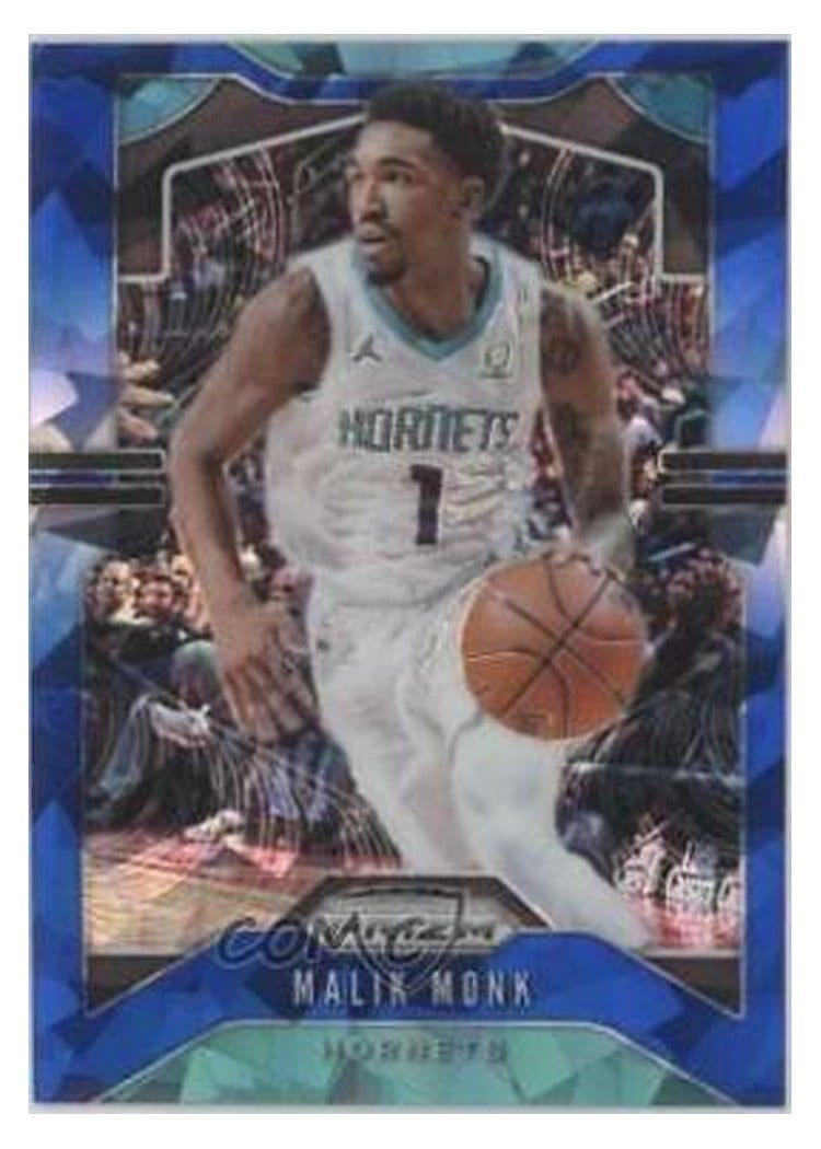 2019-20 Panini Prizm Base Set Malik Monk Blue Ice Prizm #205 card
