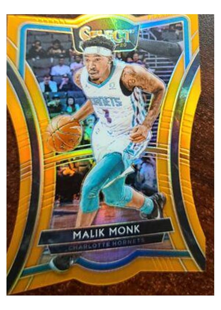 2019-20 Panini Select Base Set Malik Monk Die Cut Orange Prizm #125 card