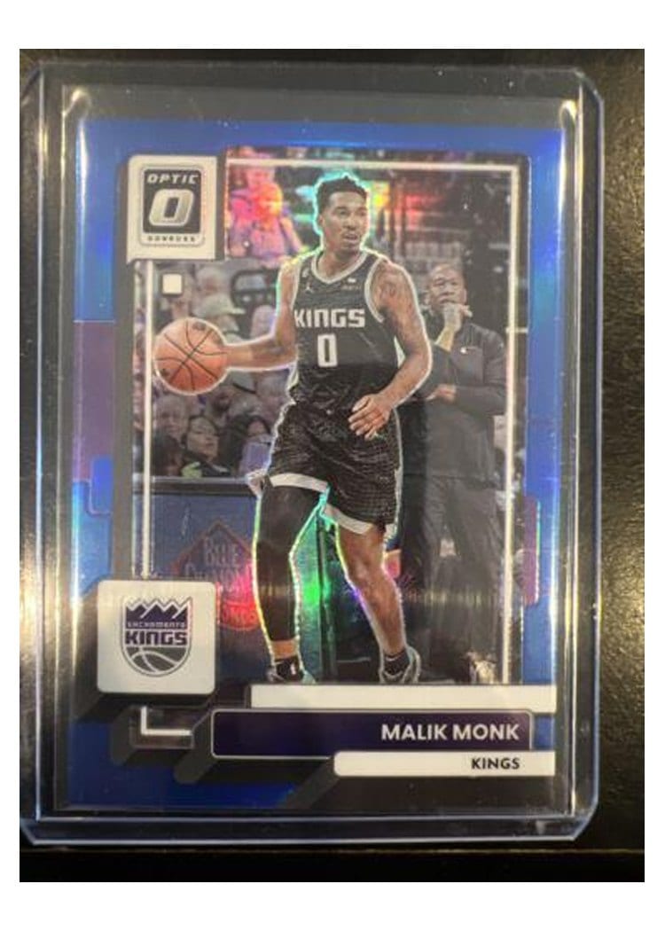 2022-23 Donruss Optic Base Set Malik Monk Blue #128 card