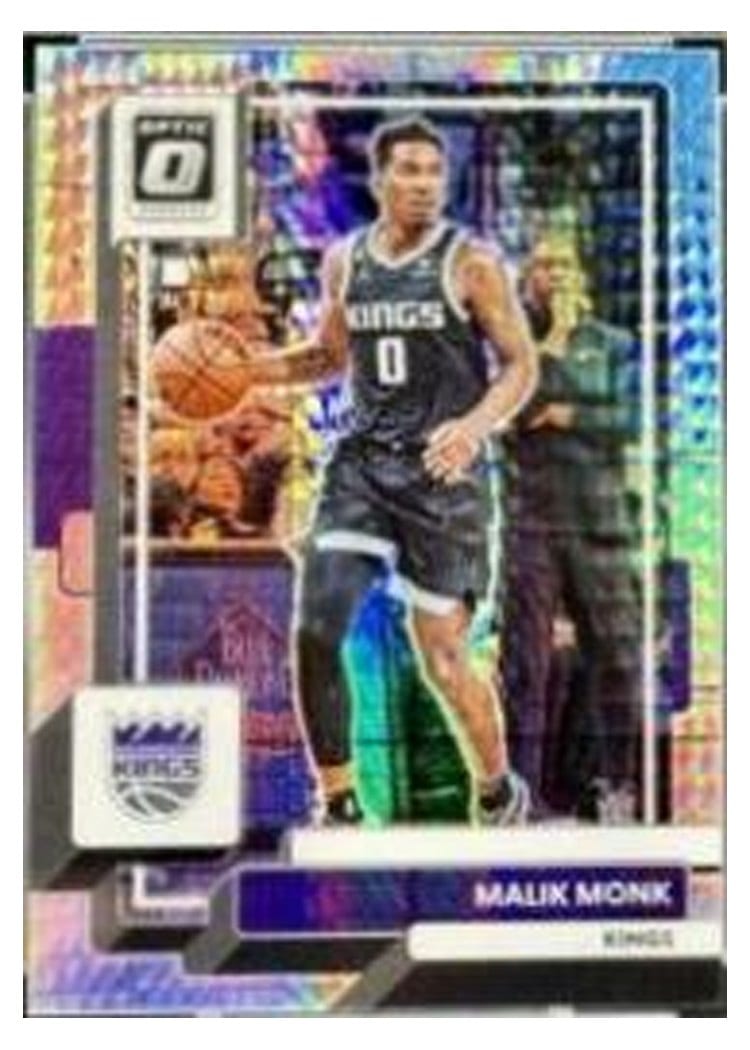 2022-23 Donruss Optic Base Set Malik Monk #128 card