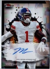2024 Finest Rookie Finest Autographs Malik Nabers #RFA-MN