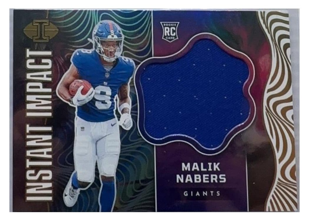 2024 Panini Illusions Instant Impact Relics Malik Nabers #5 card