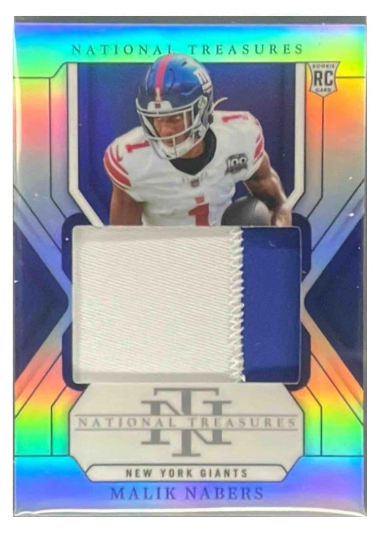 2024 Panini National Treasures Base Set Malik Nabers #211 card