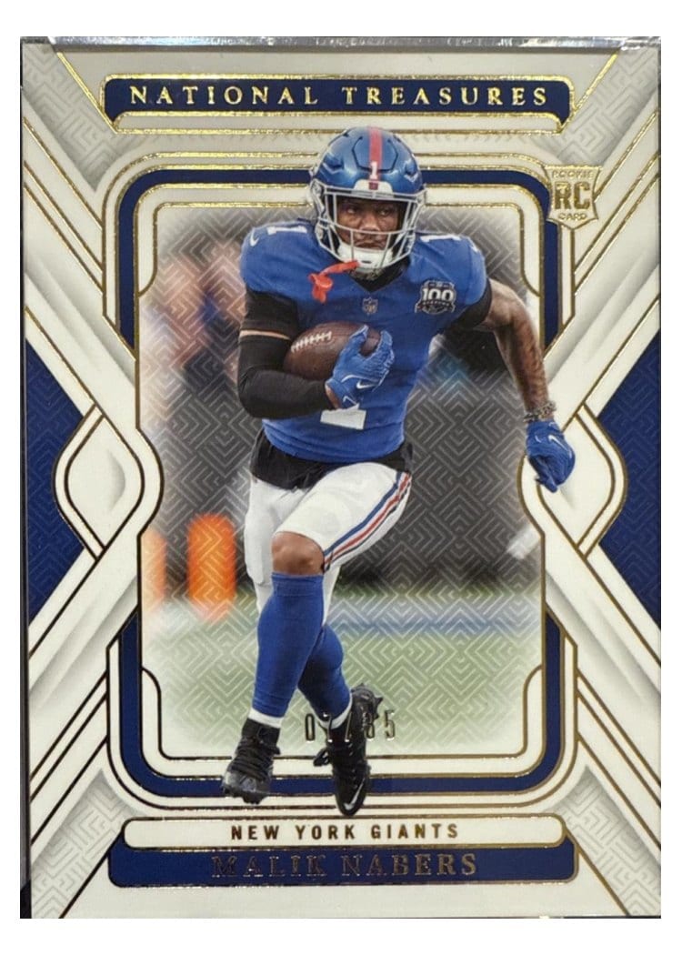 2024 Panini National Treasures Base Set Malik Nabers #73 card