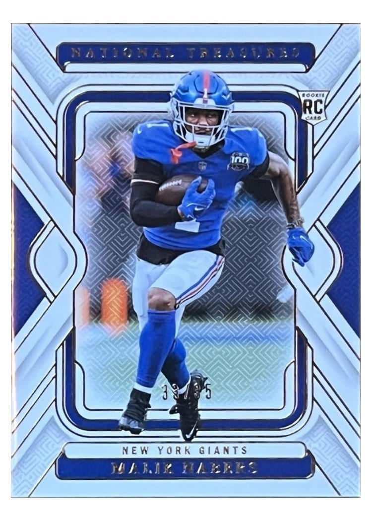 2024 Panini National Treasures Base Set Malik Nabers #73 card