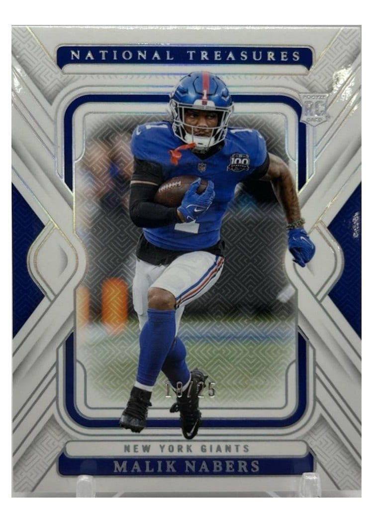 2024 Panini National Treasures Base Set Malik Nabers #73 card