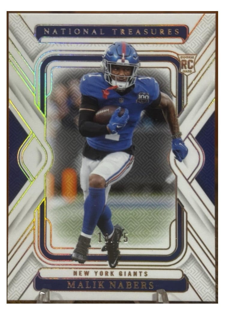2024 Panini National Treasures Base Set Malik Nabers #73 card