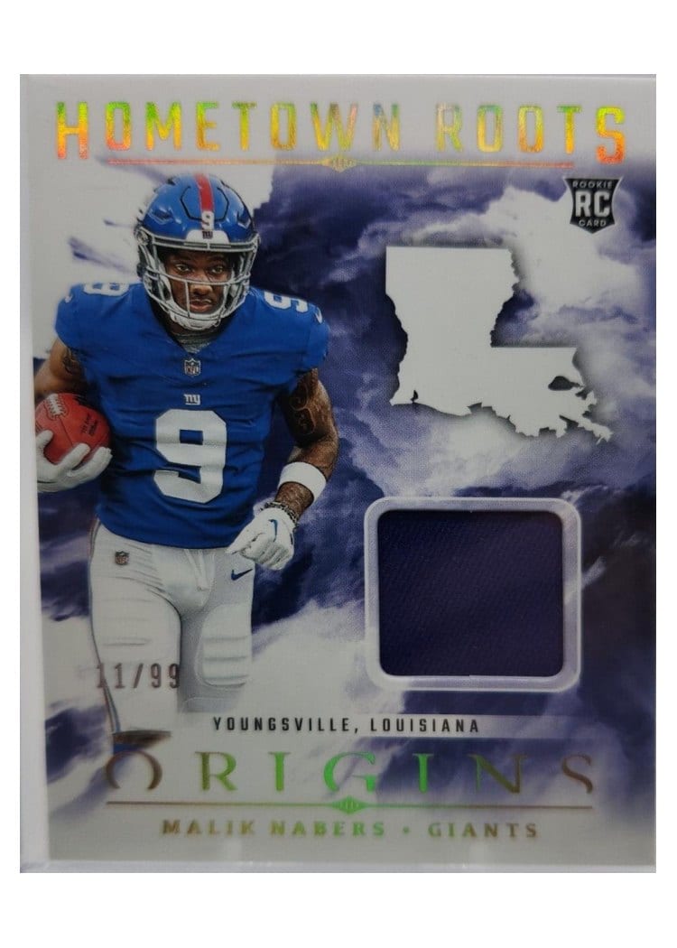 2024 Panini Origins Hometown Roots Relics Malik Nabers #HRO-MNA card