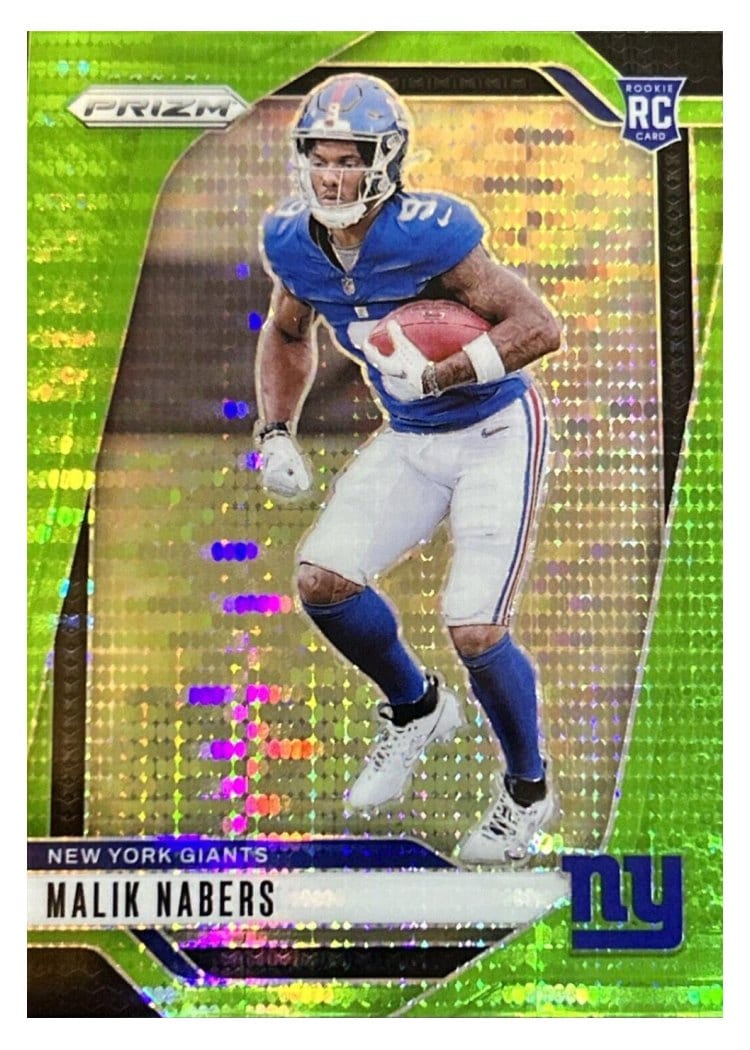 2024 Panini Prizm Base Set Malik Nabers #370 card