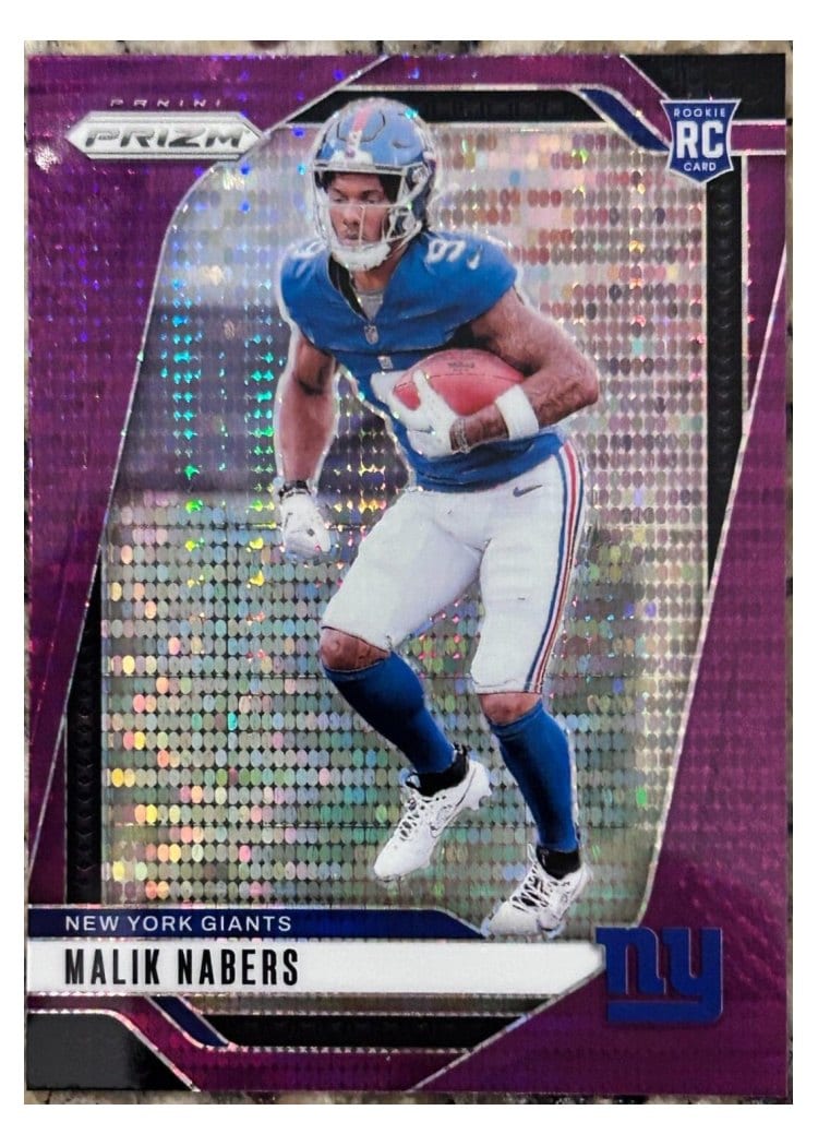 2024 Panini Prizm Base Set Malik Nabers #370 card