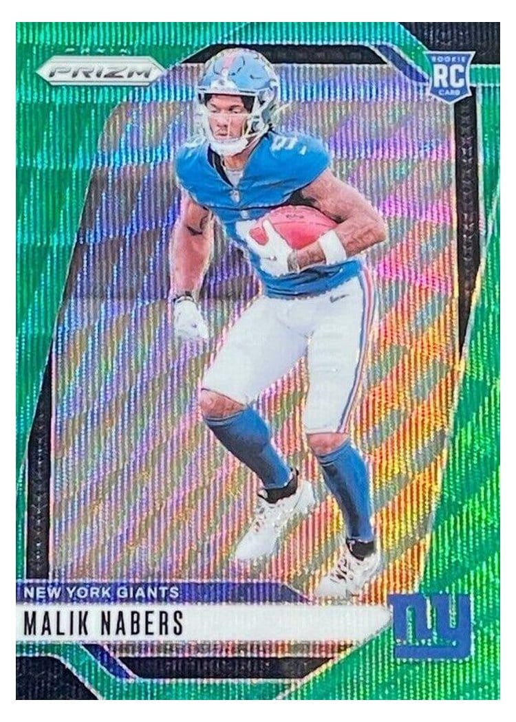 2024 Panini Prizm Base Set Malik Nabers #370 card
