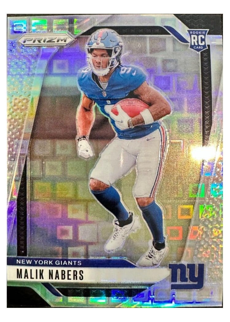 2024 Panini Prizm Base Set Malik Nabers #370 card