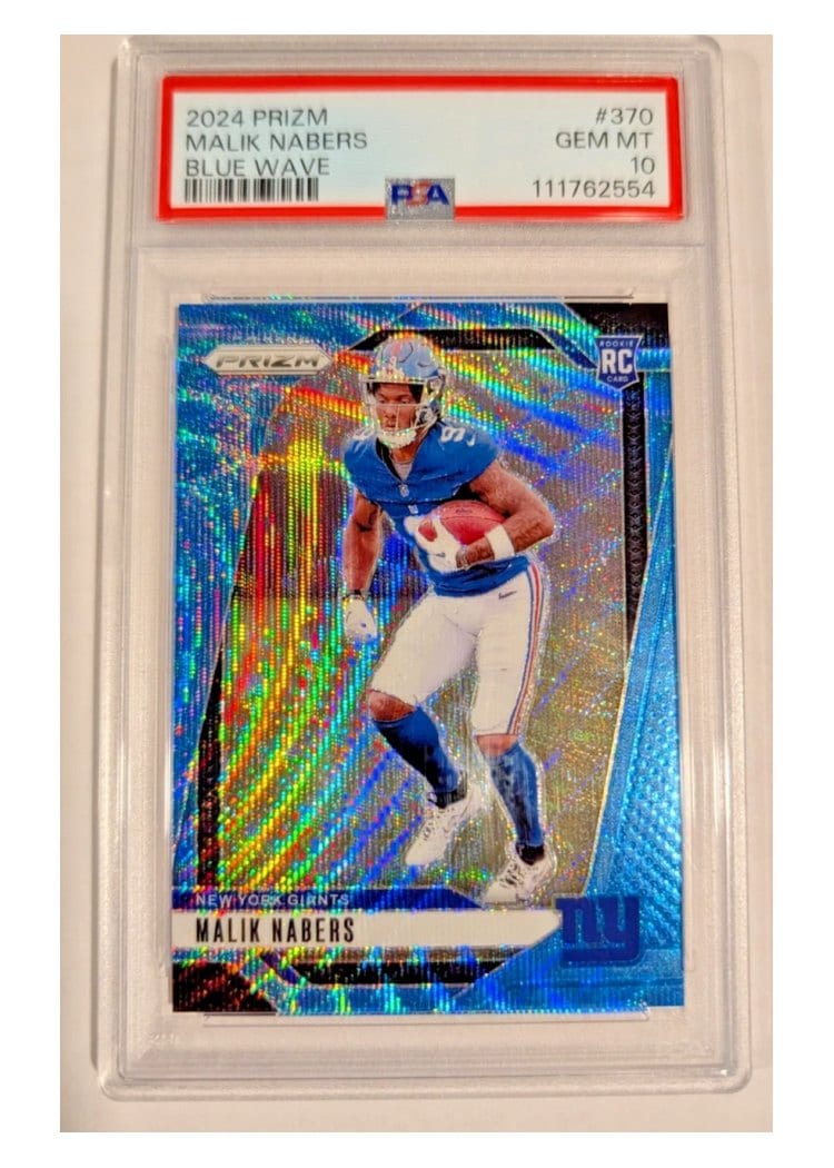 2024 Panini Prizm Base Set Malik Nabers #370 card