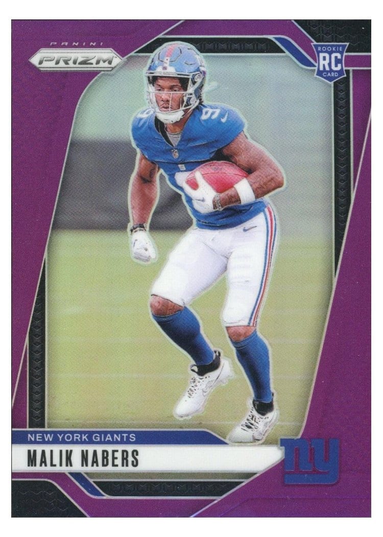 2024 Panini Prizm Base Set Malik Nabers #370 card