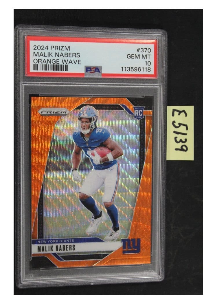 2024 Panini Prizm Base Set Malik Nabers #370 card
