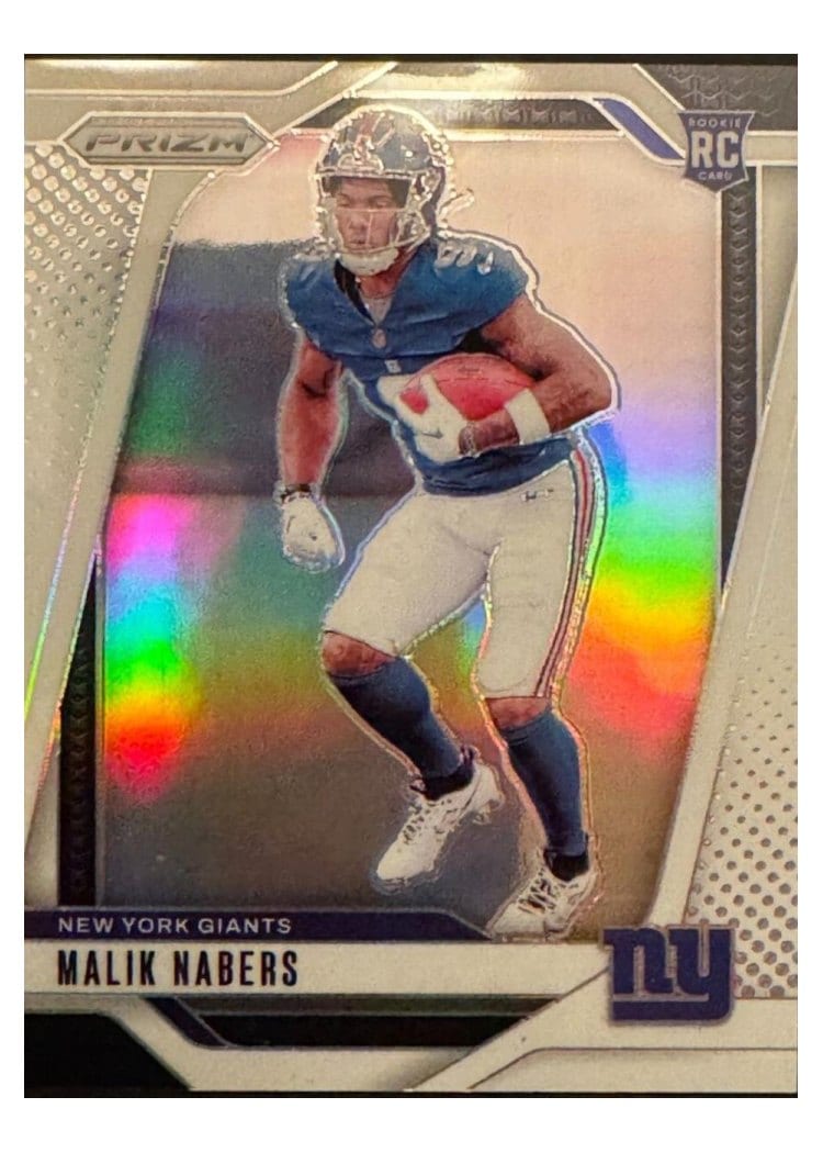 2024 Panini Prizm Base Set Malik Nabers #370 card