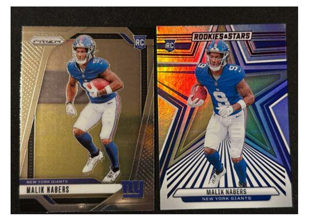 2024 Panini Prizm Base Set Malik Nabers #370 card