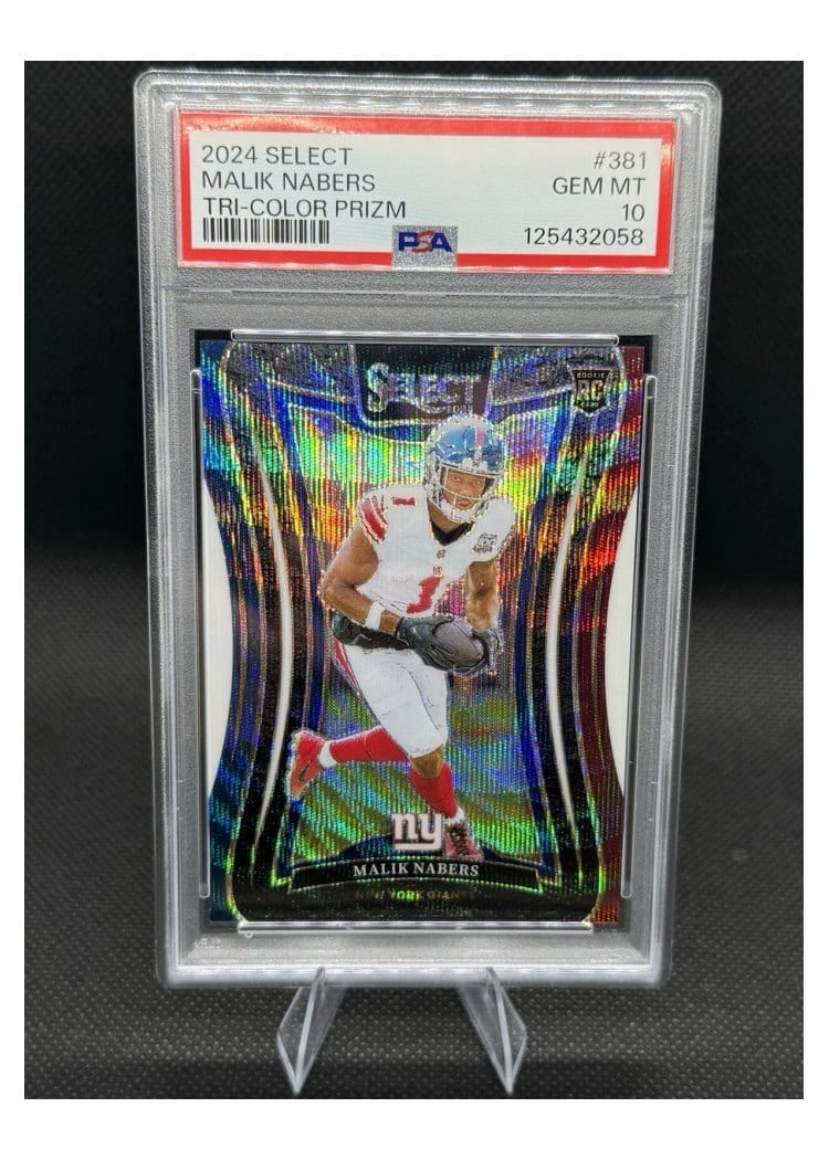 2024 Panini Select Base Set Malik Nabers #381 card