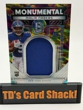 2024 Panini Spectra Monumental Memorabilia Malik Nabers #MM-MNS card