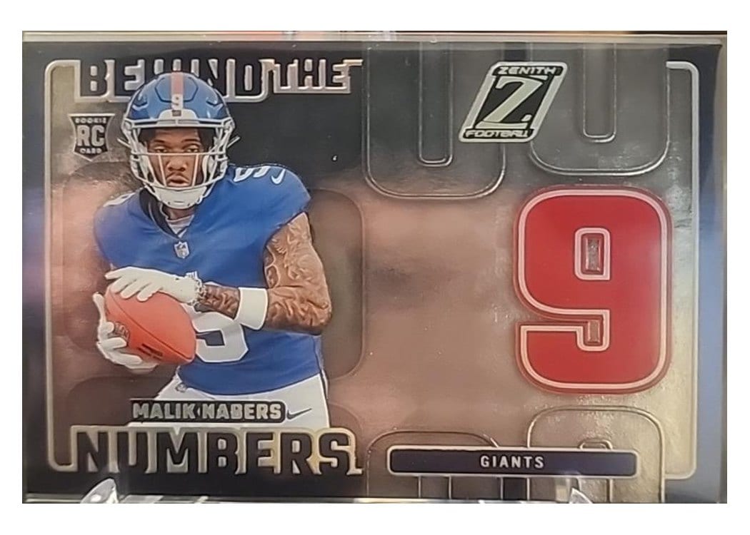2024 Panini Zenith Behind The Numbers Malik Nabers #8 card