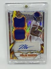 2024 Topps Resurgence Ignite Rookie Relic Autographs Malik Nabers #IPA-MN card