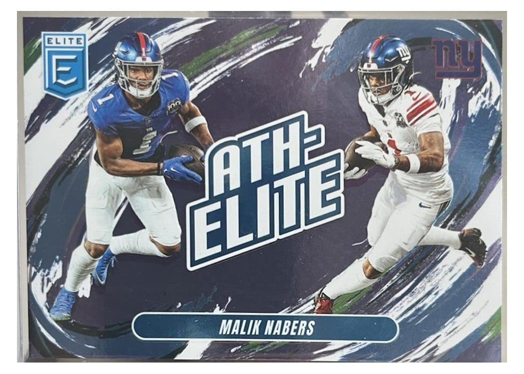 2025 Donruss Elite Ath-Elite Malik Nabers #4 card