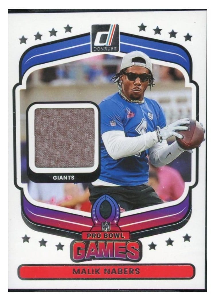 2025 Donruss Pro Bowl Materials Malik Nabers #9 card
