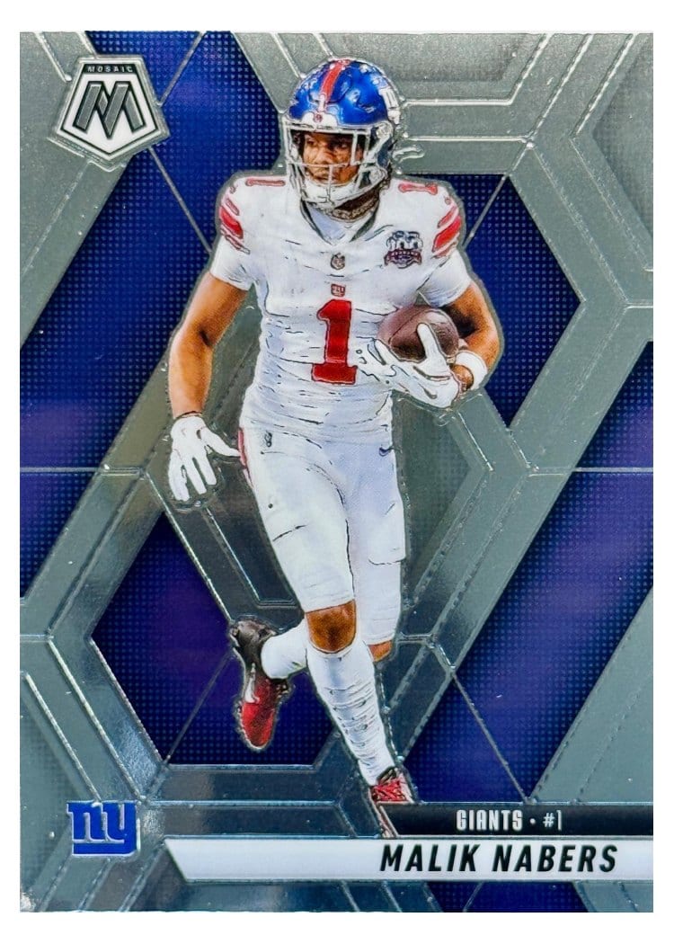 2025 Panini Mosaic Base Set Malik Nabers #100 card