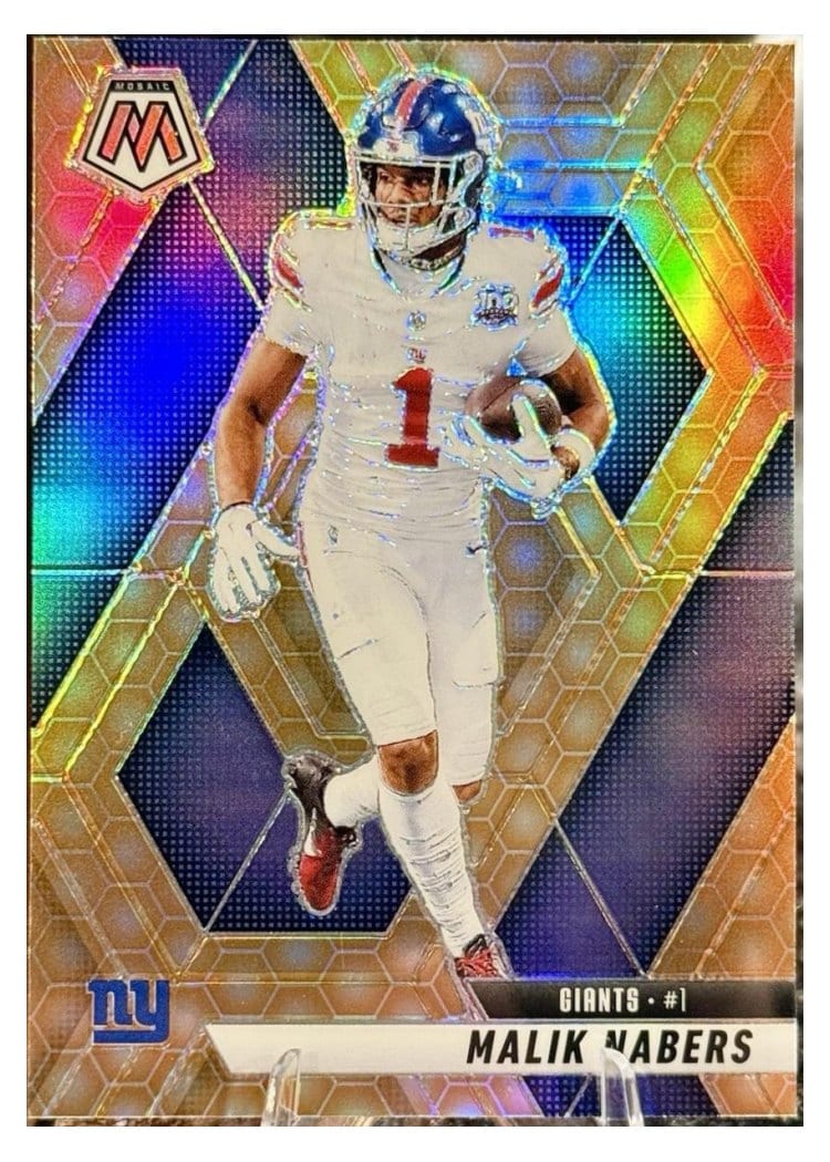 2025 Panini Mosaic Base Set Malik Nabers #100 card