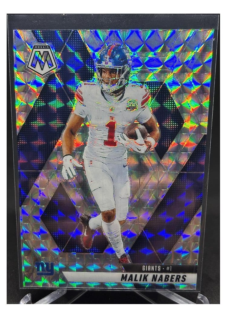 2025 Panini Mosaic Base Set Malik Nabers #100 card
