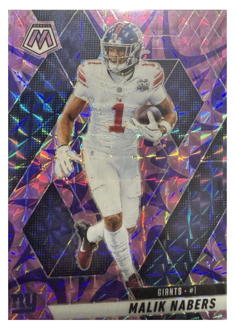 2025 Panini Mosaic Base Set Malik Nabers #100 card