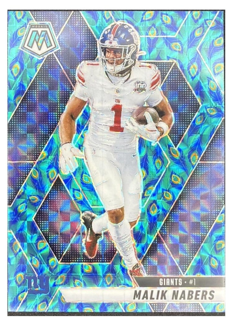 2025 Panini Mosaic Base Set Malik Nabers #100 card