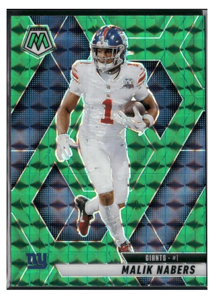 2025 Panini Mosaic Base Set Malik Nabers #100 card