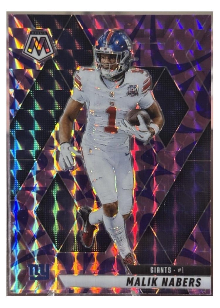 2025 Panini Mosaic Base Set Malik Nabers #100 card