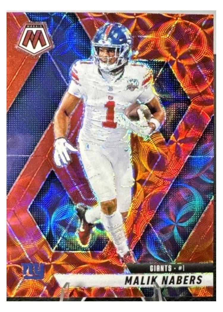 2025 Panini Mosaic Base Set Malik Nabers #100 card