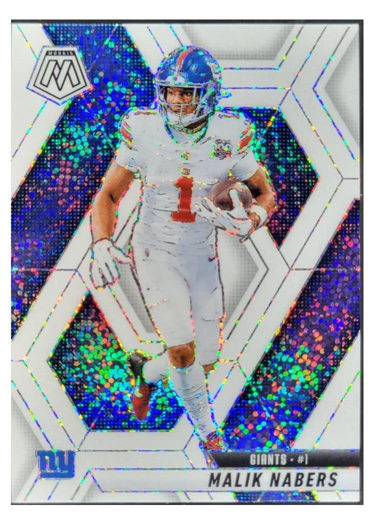 2025 Panini Mosaic Base Set Malik Nabers #100 card