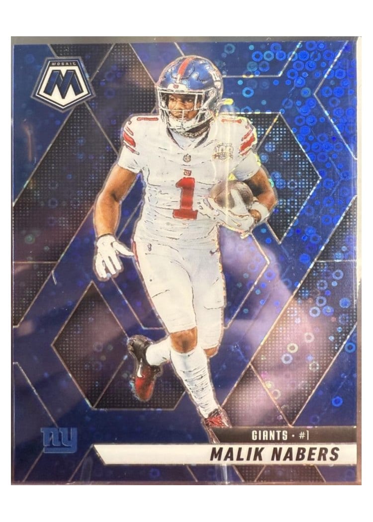 2025 Panini Mosaic Base Set Malik Nabers #100 card