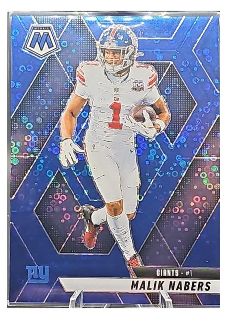 2025 Panini Mosaic Base Set Malik Nabers #100 card